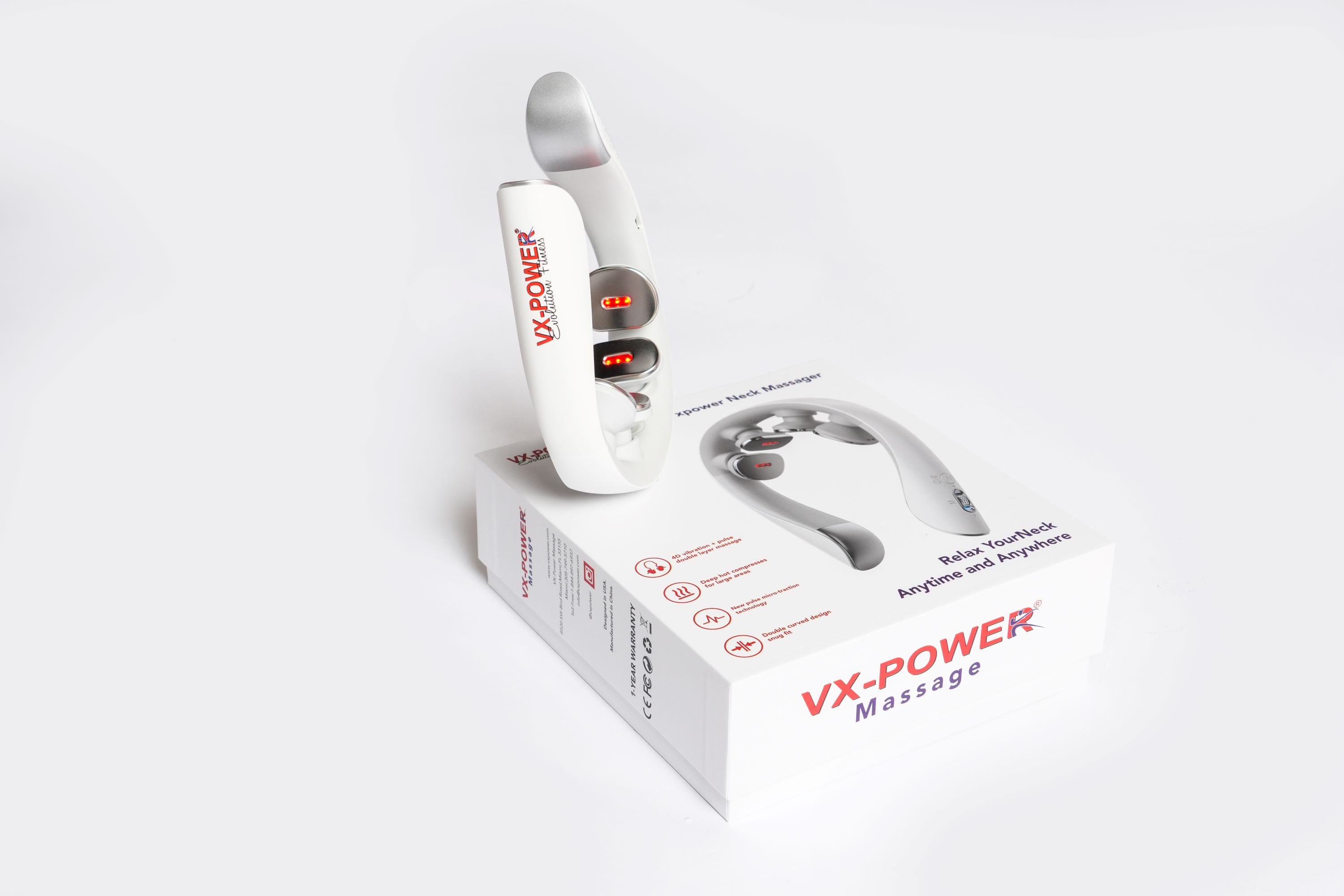 VX-Power 4D Vibration Neck Massager VX-Power Evolution Fitness VX-Power 4D Vibration Neck Massager VX-Power Evolution Fitness