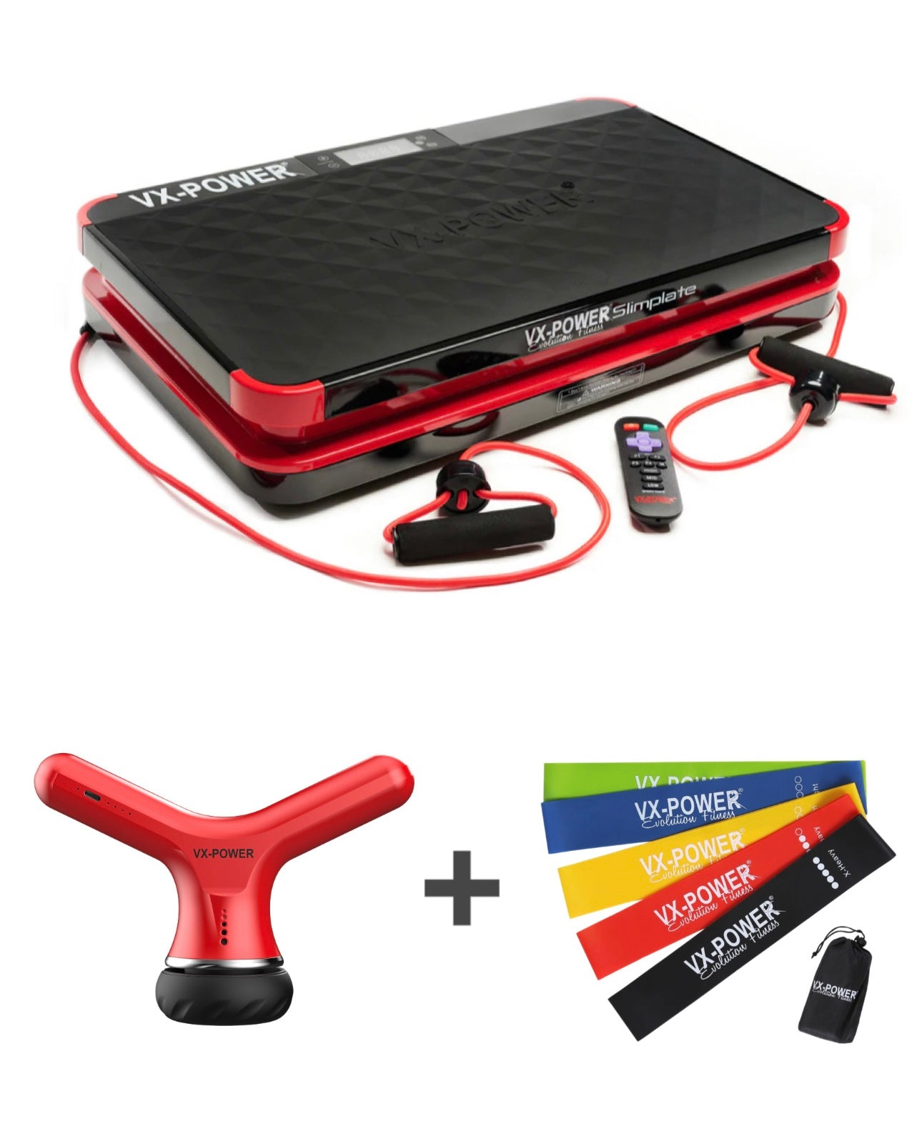 VX-POWER Bellywave Combo: Slimplate Digital + Bellywave Massager +