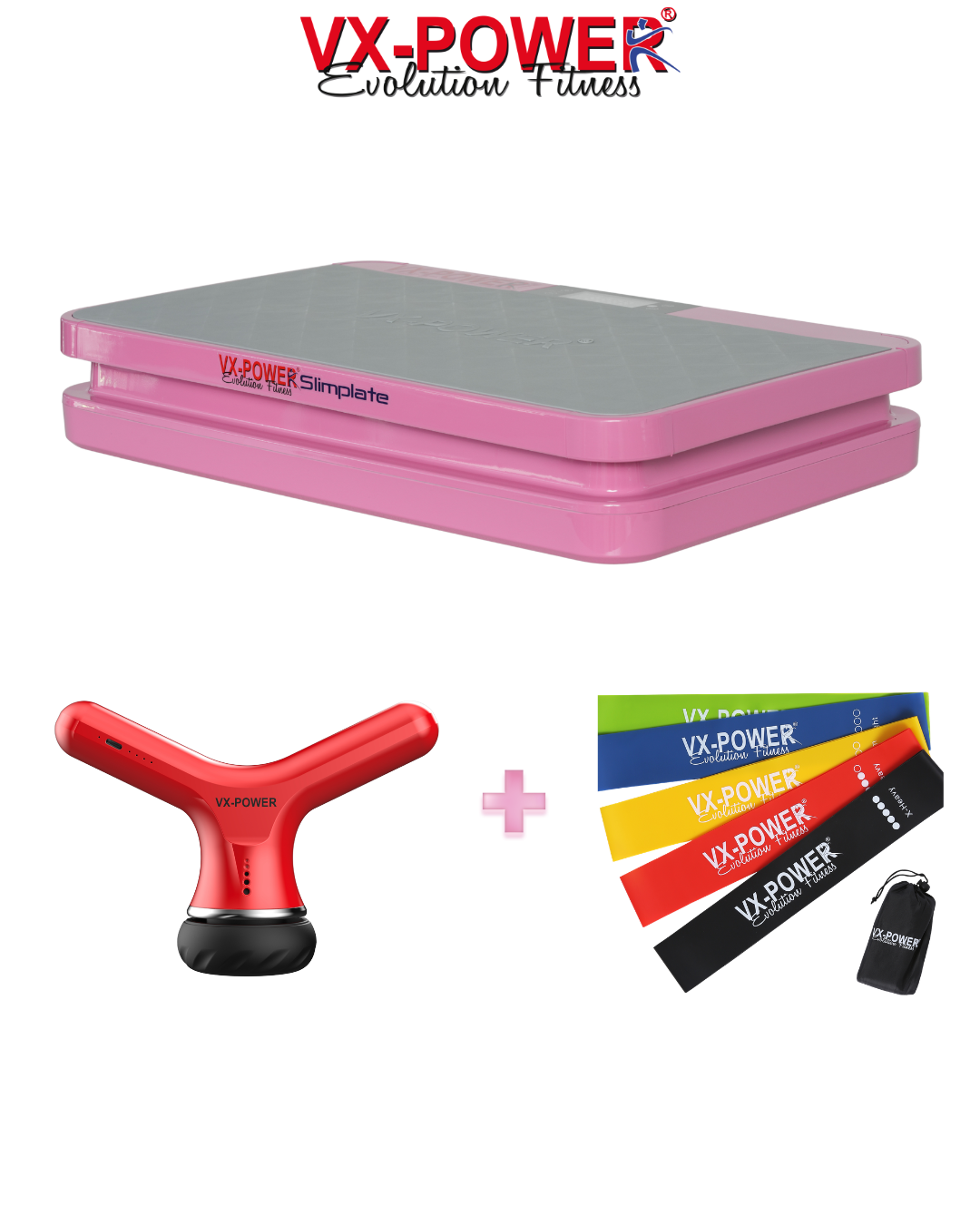 VX-POWER Bellywave Combo: Slimplate Digital + Bellywave Massager +