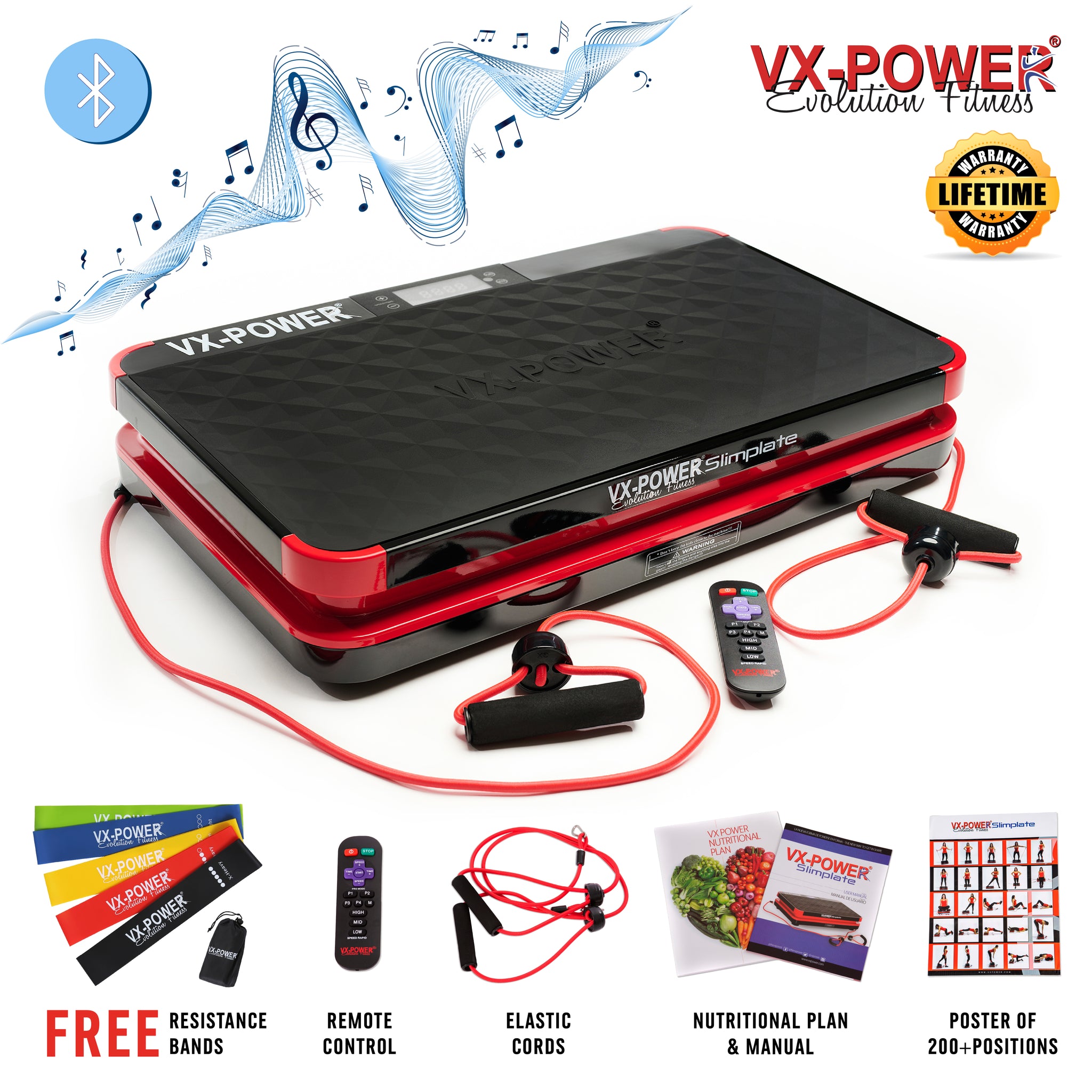 VX-Power Slimplate Digital Vibration Plate  VX-Power Evolution Fitness