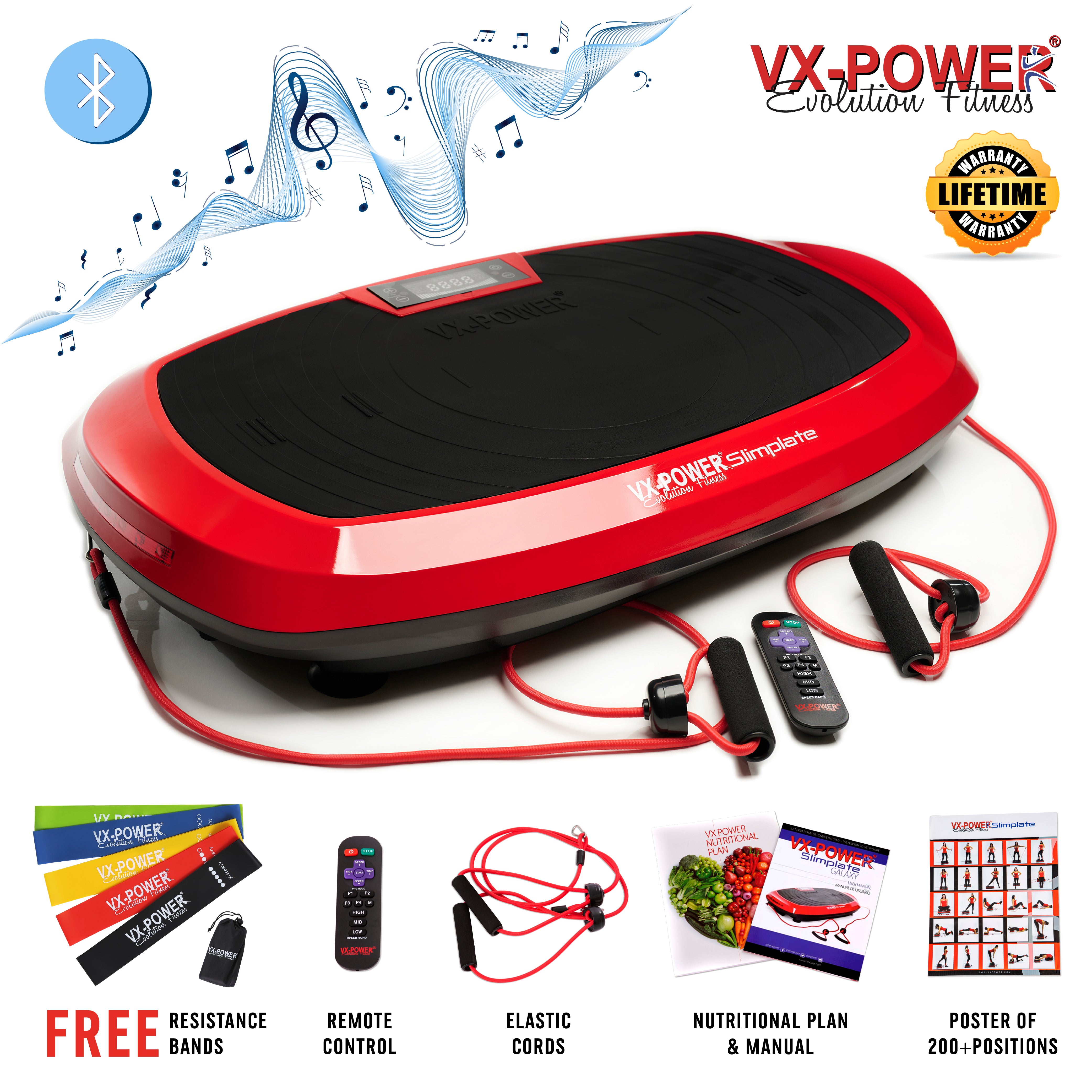VX-Power Slimplate Galaxy Vibration Plate Silver VX-Power Slimplate Galaxy Vibration Plate Silver